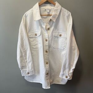 Anko Women’s White Oversized Denim Jacket Size L